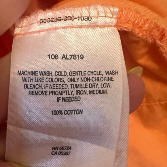 Columbia Women’s Sleeveless Outdoor Cotton Top Size Large- Orange - Picture 4 of 4
